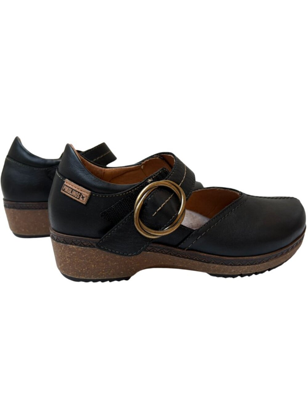 Pikolinos Granada Black Leather Mary Jane Comfort Shoes EU 35 Spain Like New